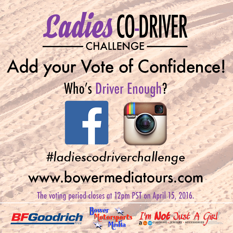 91 Ladies Enter 2016 Bower Media Co-Driver Challenge
