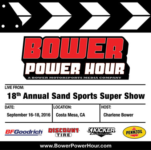 Bower Power Power Hour to Do Live Interviews from Sand Sports Super Show