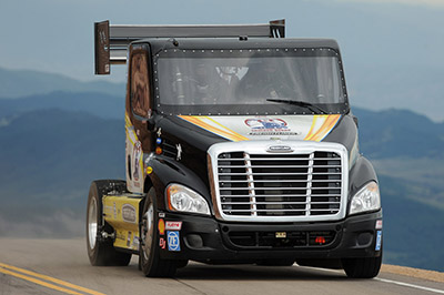 Pikes Peak in a Big Rig