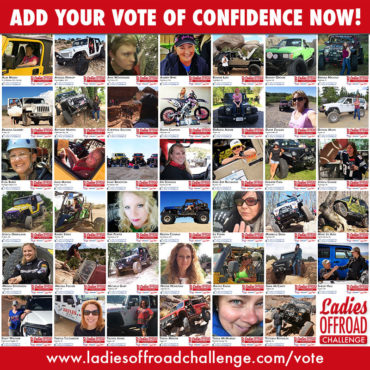 2017 Ladies Offroad Challenge Votes of Confidence Close Friday