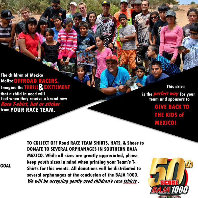 The Baja 1000 Race T-shirt, Shoe, & Hat Drive