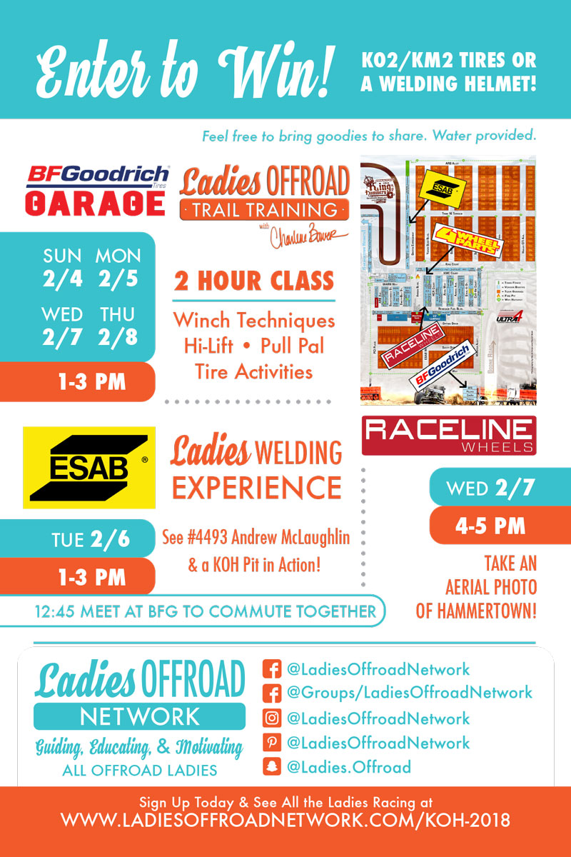 All Ladies of Hammertown Welcome to Join Ladies Offroad Network Activities