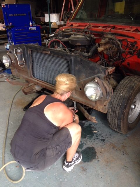 Judy Moore – 1972 C10 Build – And So It Begins ~ Front End Removal